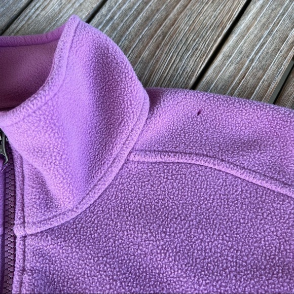 L.L. Bean 1/2 Zip Polartec Fleece Pullover Size Medium Lilac Purple Zip Pockets - Picture 13 of 15